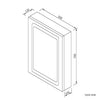 LED Illuminated Bathroom Mirror Cabinet Button Switch / Infrared Sensor Cupboard