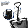 Beach Trolley Cart Outdoor Utility Garden Cart Folding Wagon Pull Along W/Canopy