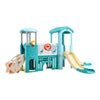 8IN1 Kids Double Slide Castle Climber Set Outdoor Playcentre Basketball/Football