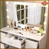 Large Dressing Table with LED Mirror Modern Makeup Desk Vanity Table 7 Drawers