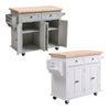 Rolling Sideboard Storage Cabinet Kitchen Cupboard with Drawers Home Living Room