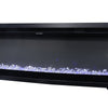 Electric 50" Insert Wall Mounted LED Fireplace Wall Inset Into Fire Freestand UK