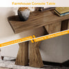 55-Inch Console Table, Farmhouse Wood Narrow Sofa Table for Entryway Living Room