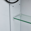 Fog-free Bathroom LED Makeup Shaver Mirror Cabinet with Dimmable 3-Colour Lights