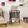 Record Player Stand Turntable Stand Vinyl Storage Cabinet Grey