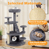 Cat Tree Kitty Tower Activity Center with Condo Scratching Posts Grey