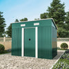 Metal Galvanized Steel Garden Shed Outdoor Bike Storage House Tool Sheds Roof