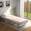 Camping Portable Bed Cot Folding Bed with Rolling Wheels