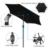 Garden Patio Parasol Sun Shade UV Protection Umbrella Steel Tilting Crank Handle