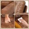 3 Seater Sofa, Modern Sofa Couch Large, Faux Leather Sofa for Living Room Office