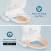 Electronic Smart Bidet Seat Heated Seat Warm Air Drying Self-cleaning Side-Panel