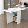 Mobile Drop Leaf Dining Table Folding Desk SpaceSaving Kitchen Storage Breakfast