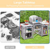 Camping Worktop Table Kitchen Folding Storage Outdoor Cook Station Aluminium
