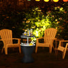 2-in-1 Cool Bar Table 30L Outdoor Beer Wine Ice Bucket Patio Ice Cooler Black