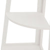 White Corner Ladder Shelving Unit 5Tier Storage Display Stand Bookcase Bookshelf
