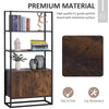 Storage Cabinet w/ 3 Open Shelves Cupboard Tall Organizer for Livingroom Bedroom