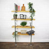 Industrial Silver Floating Shelves, Pipe Shelf DIY Rustic - Urban, Vintage