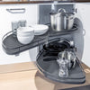 Pull out Blind Corner Basket Twin Shelves Holder Rack Soft Close Cabinet Kitchen