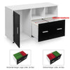 Roilling File Cabinet Home Office Printer Stand Side Cupboard Storage Cabinet