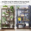 5-Tier Industrial Bookshelf Bookcase Standing Shelving w/ Open Display Storage