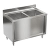 Large Stainless Steel Kitchen Sink Double Bowl Storage Cabinet Drainer Waste Kit