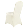 100PCS Stretch Spandex Folding Chair Covers Repeated Usage Ivory Color Formal