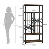 Tribesigns Bookshelf, Industrial 5-Tier Etagere Bookcase, 180cm Display Shelf
