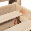 Bed Frame with Headboard 140x200 Solid Wood Pine V1H4