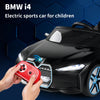 OYAJIA BMW i4 Licensed 12V Kids Electric Ride-On Car w/ Remote Control - Black