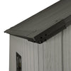 Gabled Plastic Tool Shed 8x8FT with Foundation Lock for Outdoor Garden Storage