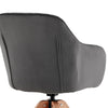 1 PC Dining Chair 360° Swivel Velvet Oak Solid Wood Legs Kitchen Room Chair
