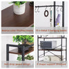 Multifunctional Kitchen Shelves Bookshelf Plant Stand Workstation Free Standing