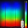 Tall Slim Music Sync RGB LED Corner Floor Lamp Neon Lights Bar Party Wall Light