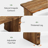 47-Inch Solid Wood Coffee Table, Farmhouse Rectangular Center Cocktail Tea Table