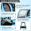 Dog Bike Trailer Folding Pet Bicycle Cart Wagon Carrier Pet Bike Safety Flag
