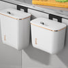 Kitchen Rubbish Bin Waste Recycling Baskets Handy Dustbin Lidded Bathroom Slim