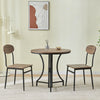 Set of 2 Dining Chairs Wooden for Dining Room Kitchen Side Chairs Stable Brown