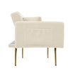 Sofa Bed Sleeper Fabric Love Seat Sofa Couch Sofa Settee for Living Room Beige