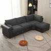 Luxury 2, 3 Seater Linen Fabric Couch Sofa Corner Chaise Living Room Furniture