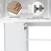 White Bathroom Cabinet Wall Mounted Mirrored LED Door Storage Cupboard w/ Shelf