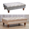 Extra Large Chesterfield Footstool Coffee Table Button Seat Bench Ottoman Bench
