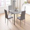 Table & 2/4/6 Chairs Dining Set Glass Dining Table Home Dining Room Furniture
