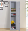 Tall Industrial Cabinet Vintage Narrow Locker Metal Storage Cupboard Retro Door