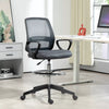 Vinsetto Draughtsman Chair Tall Office Chair with Adjustable Height Grey
