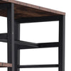 Industrial Open Wardrobe Clothes Rail Rack Bedroom Rustic Wood Metal Frame Shelf