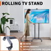 Extra Large Floor TV Stand TV Mount Adjustable Height Free Standing Home Office