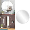 16'' Round Wall Mirror Self Adhesive Stick Bathroom Bedroom Office Vanity Decor