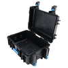 Outdoor Travel Trolley Case Foam Protective Tools Storage ABS Plastic Box +Wheel