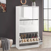 3 Drawer Shoe Cabinet Storage Cupboard Unit Shoe Rack Wooden Stand Organiser