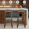360 ° Swivel Bar Stool Set of 2 Kitchen Dining Chairs Counter Height Stool 74CM